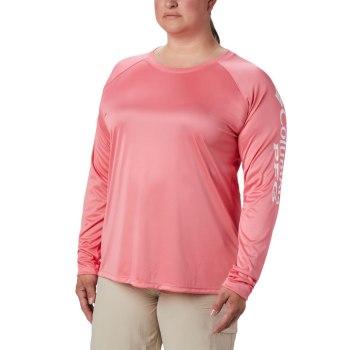 Dámské Mikiny Columbia PFG Tidal II Long Sleeve Plus Size Bílé THSEDA945